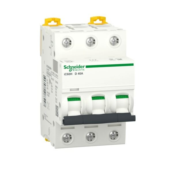 Schneider iC60H - MCB - 3P - 40A - D Curve